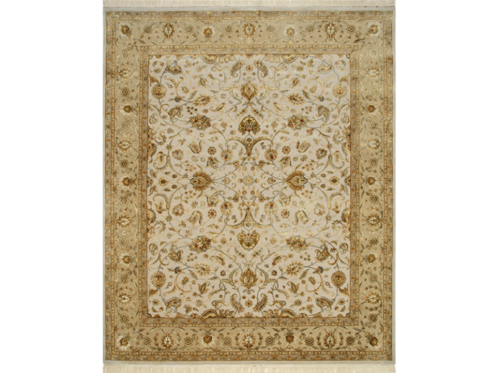 HYDRA QNQ-44 Medium Ivory/Light Tan - Handmade rug _ Jaipur Rugs